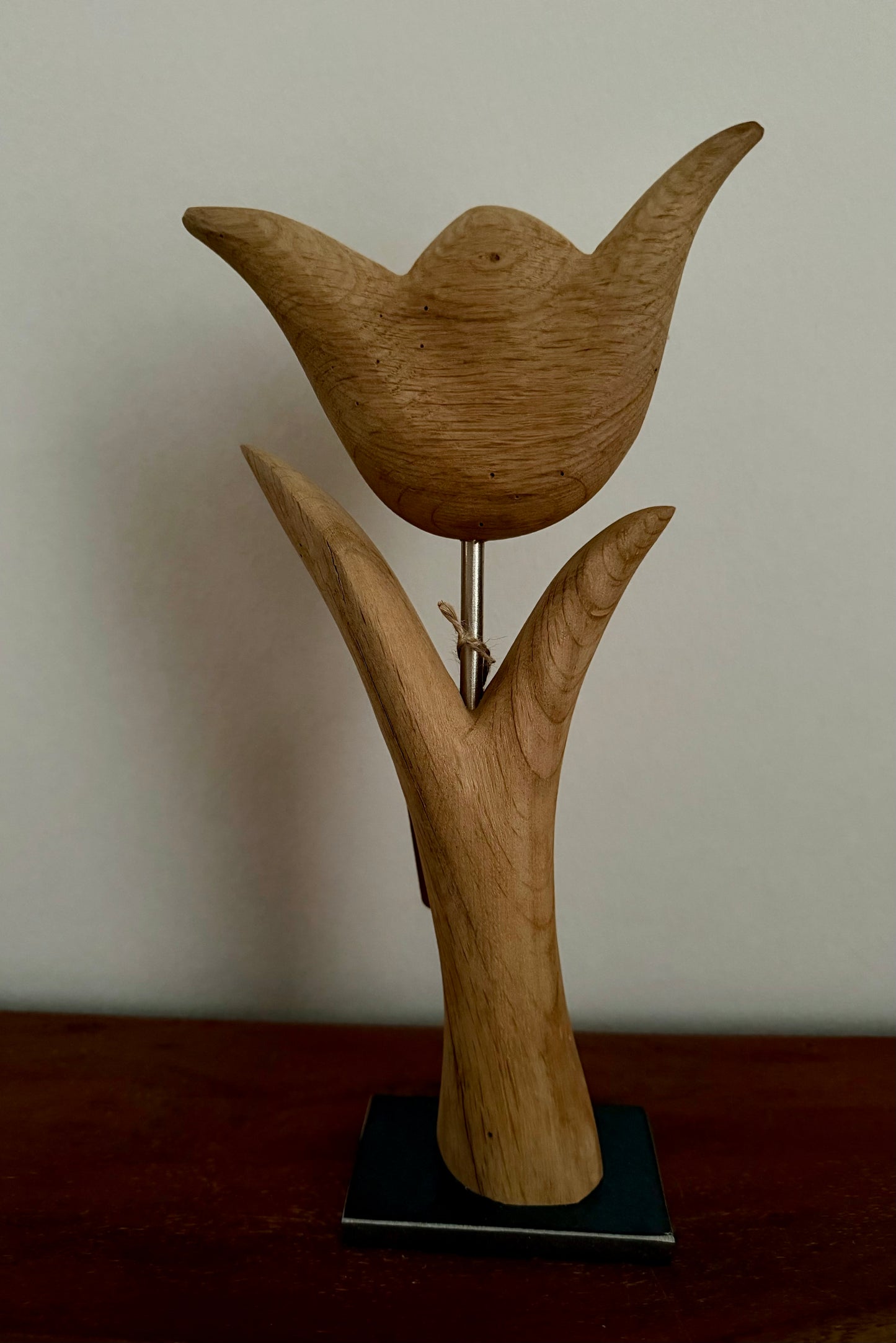 Holzblume aus geschliffenem Eichenholz 0805
