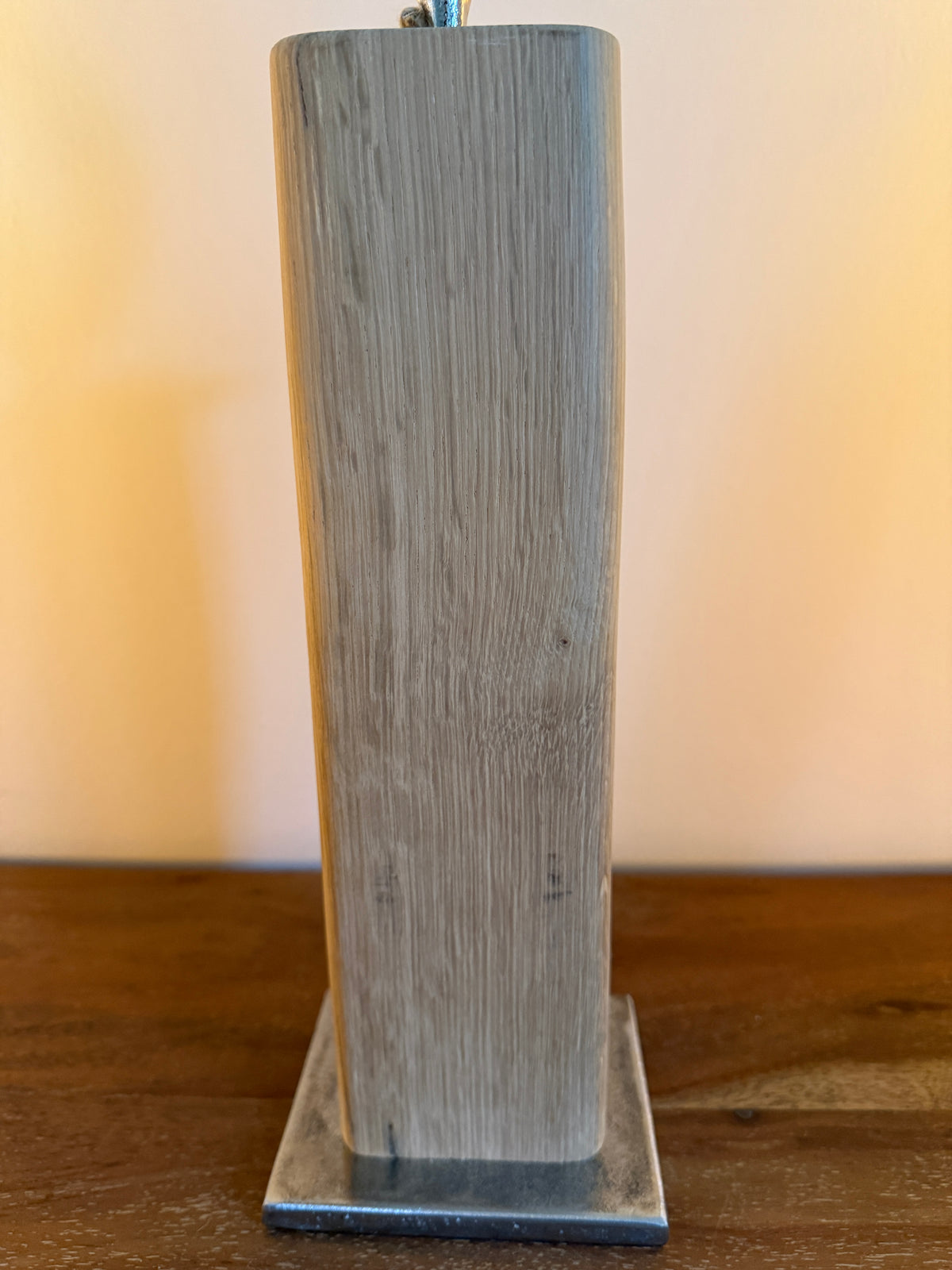 Holzkerze mit Aluflamme groß 796