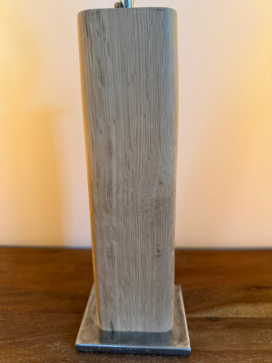 Holzkerze mit Aluflamme groß 796